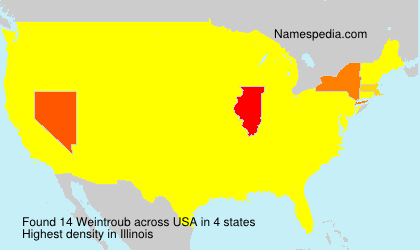 Surname Weintroub in USA Surname Weintroub in USA