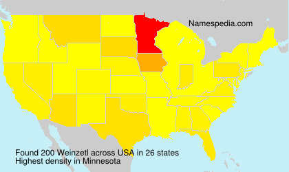 Surname Weinzetl in USA