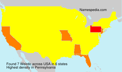 Surname Weirdo in USA Surname Weirdo in USA