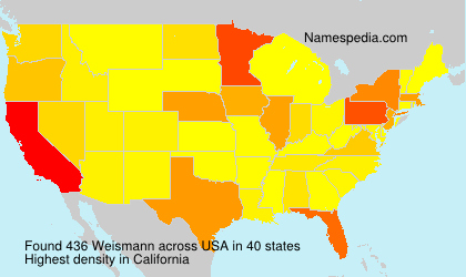 Surname Weismann in USA Surname Weismann in USA