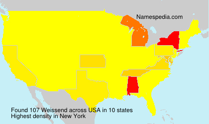 Surname Weissend in USA Surname Weissend in USA
