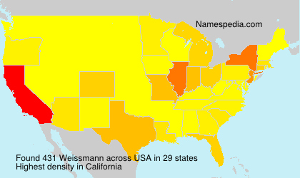 Surname Weissmann in USA Surname Weissmann in USA