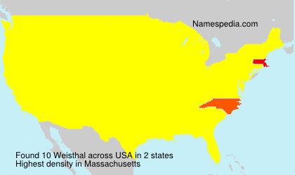 Surname Weisthal in USA Surname Weisthal in USA