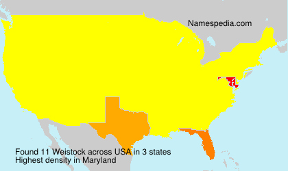 Surname Weistock in USA Surname Weistock in USA