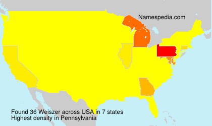 Surname Weiszer in USA Surname Weiszer in USA
