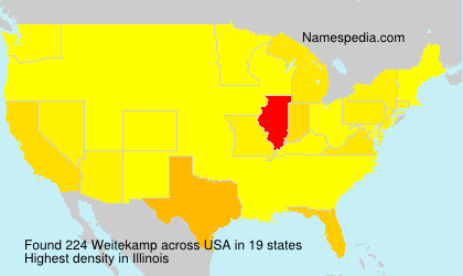 Surname Weitekamp in USA Surname Weitekamp in USA