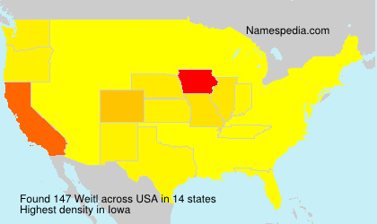 Surname Weitl in USA Surname Weitl in USA