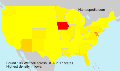 Surname Weitzell in USA Surname Weitzell in USA