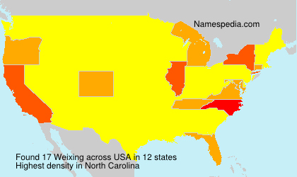 Surname Weixing in USA Surname Weixing in USA