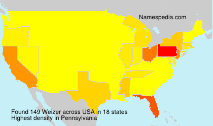 Surname Weizer in USA Surname Weizer in USA