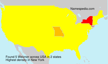 Surname Weizner in USA Surname Weizner in USA