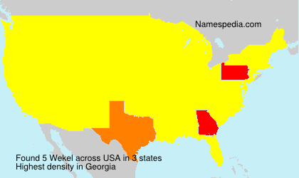 Surname Wekel in USA Surname Wekel in USA