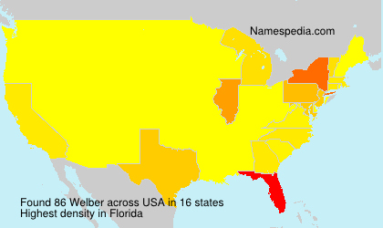 Surname Welber in USA Surname Welber in USA