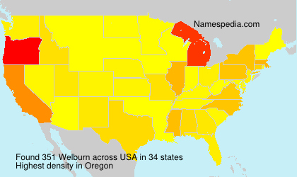 Surname Welburn in USA