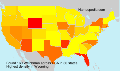 Surname Welchman in USA Surname Welchman in USA