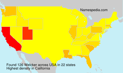 Surname Welcker in USA Surname Welcker in USA