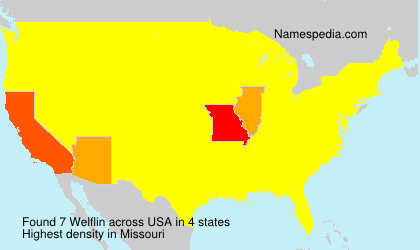 Surname Welflin in USA