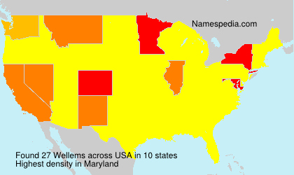Surname Wellems in USA Surname Wellems in USA