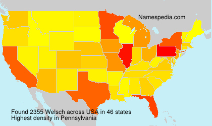 Surname Welsch in USA Surname Welsch in USA