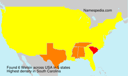 Surname Welsin in USA Surname Welsin in USA