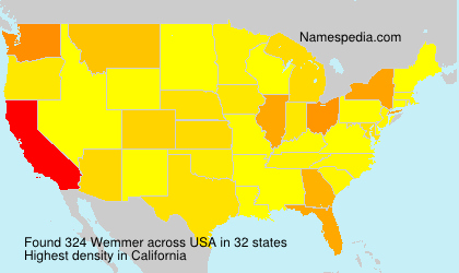 Surname Wemmer in USA Surname Wemmer in USA