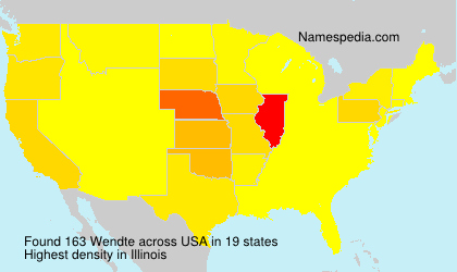 Surname Wendte in USA