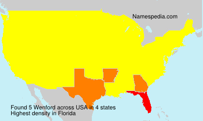 Surname Wenford in USA Surname Wenford in USA