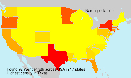 Surname Wengenroth in USA Surname Wengenroth in USA