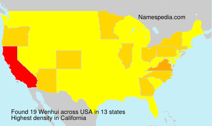 Surname Wenhui in USA Surname Wenhui in USA