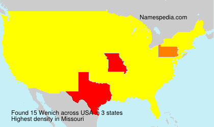Surname Wenich in USA Surname Wenich in USA