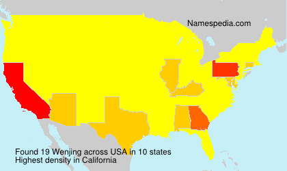 Surname Wenjing in USA Surname Wenjing in USA