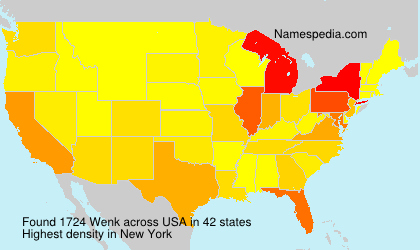 Surname Wenk in USA Surname Wenk in USA