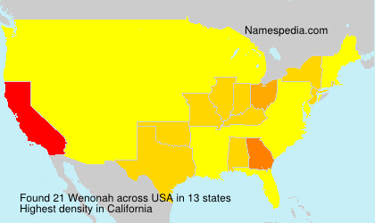 Surname Wenonah in USA Surname Wenonah in USA
