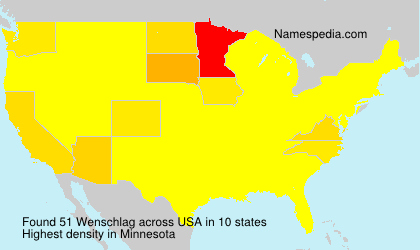 Surname Wenschlag in USA Surname Wenschlag in USA