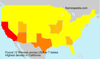 Surname Wenses in USA Surname Wenses in USA