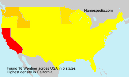 Surname Wentner in USA Surname Wentner in USA