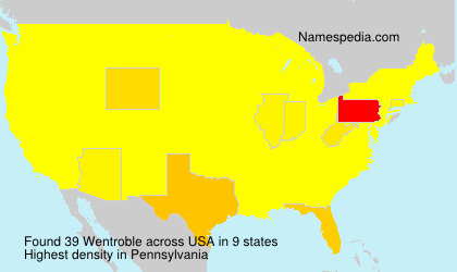 Surname Wentroble in USA Surname Wentroble in USA