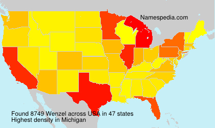 Surname Wenzel in USA Surname Wenzel in USA