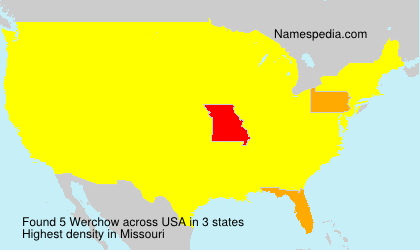 Surname Werchow in USA Surname Werchow in USA