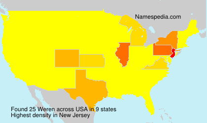 Surname Weren in USA Surname Weren in USA