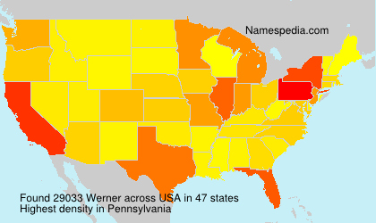 Surname Werner in USA Surname Werner in USA