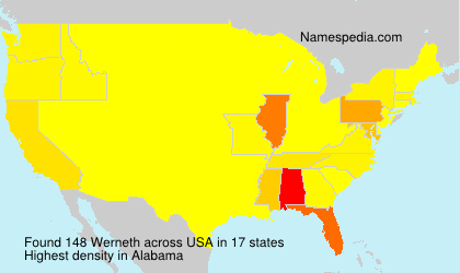 Surname Werneth in USA Surname Werneth in USA