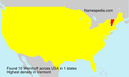 Surname Wernhoff in USA Surname Wernhoff in USA