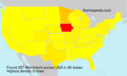 Surname Wernimont in USA Surname Wernimont in USA