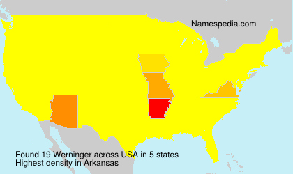 Surname Werninger in USA Surname Werninger in USA
