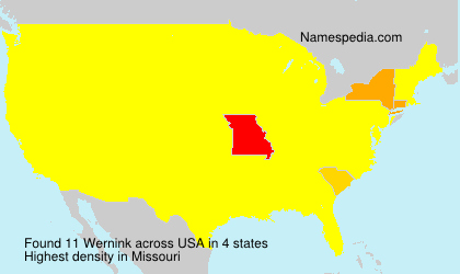 Surname Wernink in USA Surname Wernink in USA