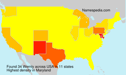 Surname Wernly in USA Surname Wernly in USA