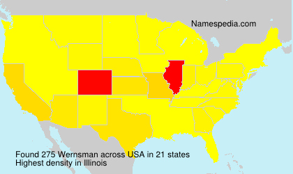 Surname Wernsman in USA Surname Wernsman in USA