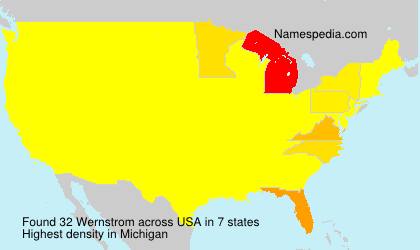 Surname Wernstrom in USA Surname Wernstrom in USA