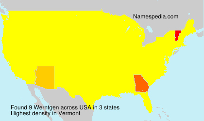 Surname Werntgen in USA Surname Werntgen in USA